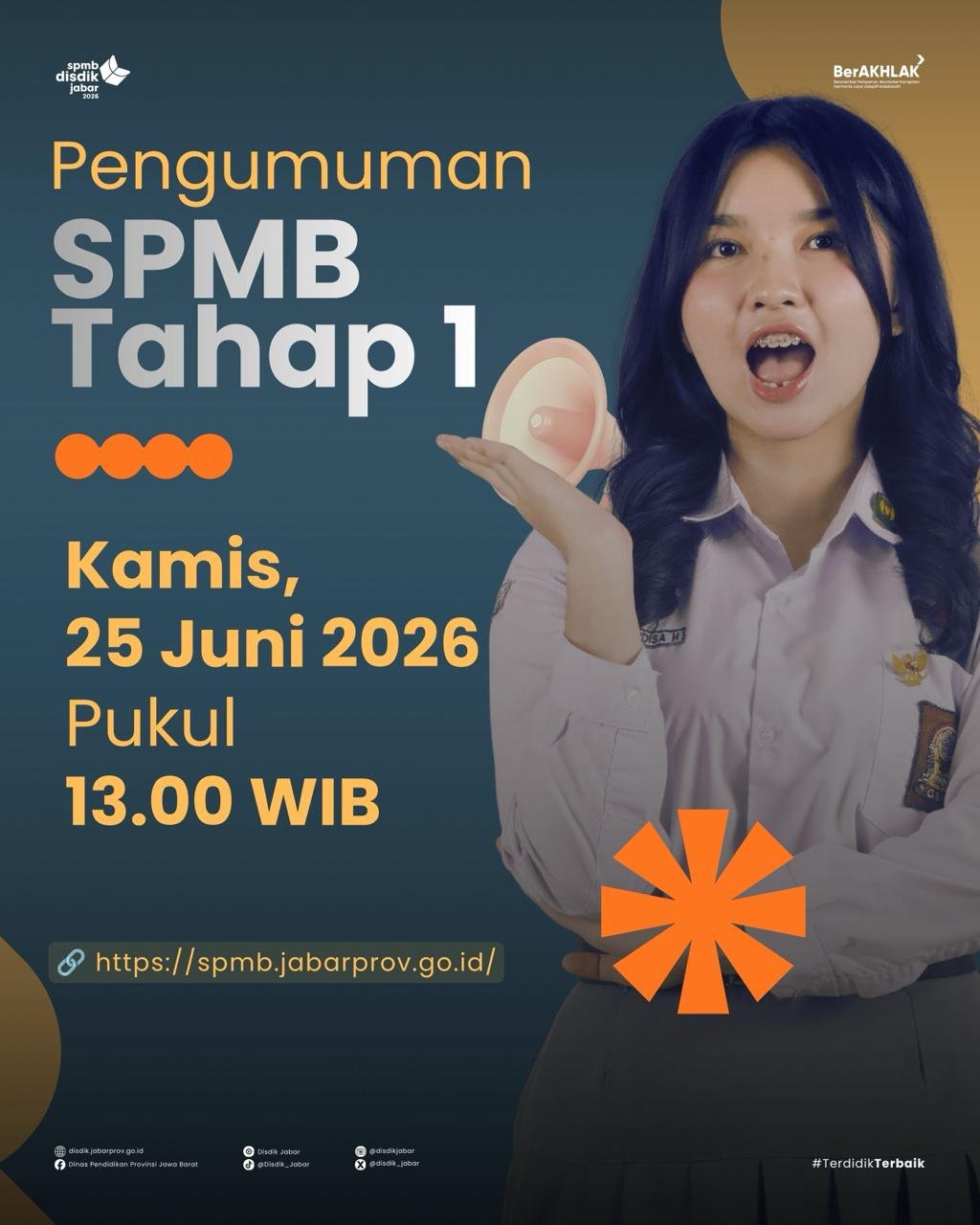 Pengumuman SPMB Tahap 1, Jalur Prestasi dan Jalur Mutasi tahun Ajaran 2026/2027
